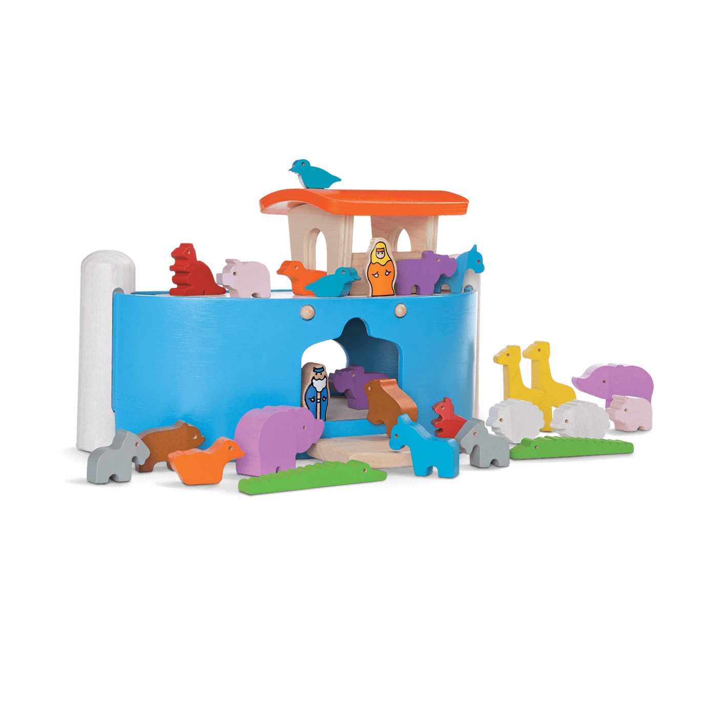 personalised noah's ark wooden toy